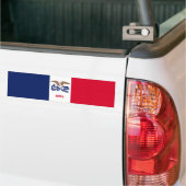 Autocollant De Voiture Drapeau de l'État de l'Iowa (Sur camion)