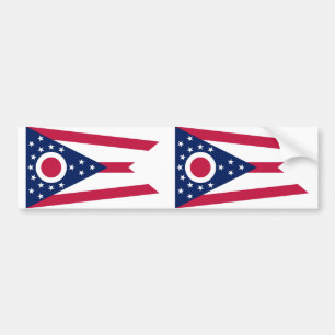 Autocollant De Voiture Drapeau de l'État de l'Ohio