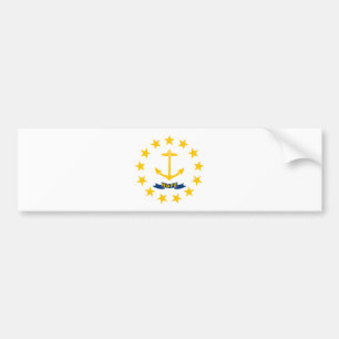 Autocollant De Voiture Drapeau de l'État de Rhode Island