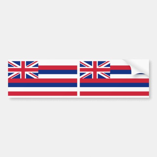 Autocollant De Voiture Drapeau de l'État d'Hawaii (Devant)