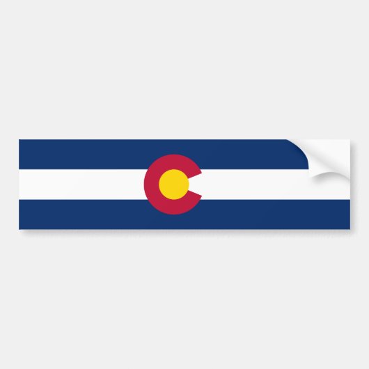 Autocollant De Voiture Drapeau de l'État du Colorado (Devant)