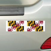 Autocollant De Voiture drapeau de l'État du Maryland (En voiture)