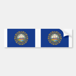 Autocollant De Voiture drapeau de l'État du New Hampshire