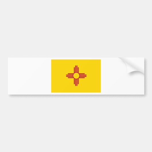 Autocollant De Voiture Drapeau de l'État du Nouveau-Mexique (Devant)