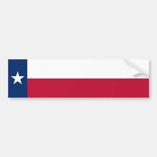Autocollant De Voiture Drapeau de l'État du Texas (Devant)