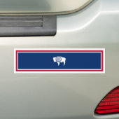 Autocollant De Voiture Drapeau de l'État du Wyoming (En voiture)
