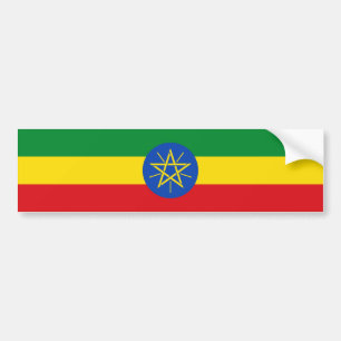 Autocollant De Voiture Drapeau de l'Éthiopie