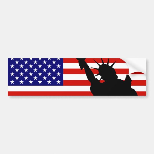 Autocollant De Voiture Drapeau de liberté (Devant)