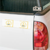 Autocollant De Voiture Drapeau de l'île de Rhode (Sur camion)