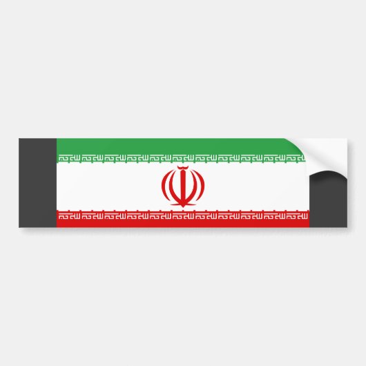 Autocollant De Voiture Drapeau de l'Iran (Devant)