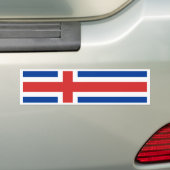 Autocollant De Voiture Drapeau de l'Islande (En voiture)