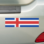 Autocollant De Voiture Drapeau de l'Islande (En voiture)