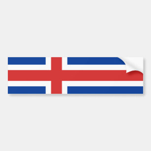 Autocollant De Voiture Drapeau de l'Islande