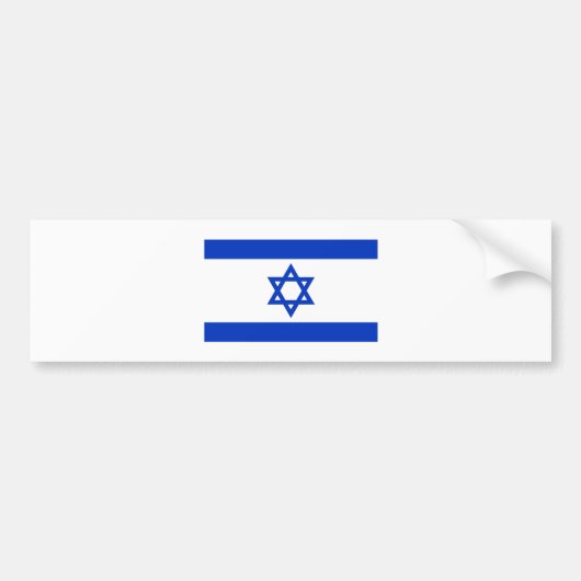Autocollant De Voiture Drapeau de l'Israël (Devant)
