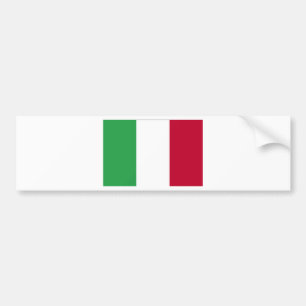 AUTOCOLLANT DE VOITURE DRAPEAU DE L'ITALIE