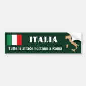 Autocollant De Voiture Drapeau de l'Italie + Adhésif pour pare-chocs de (Devant)