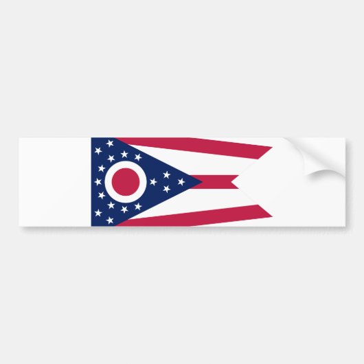 Autocollant De Voiture Drapeau de l'Ohio (Devant)