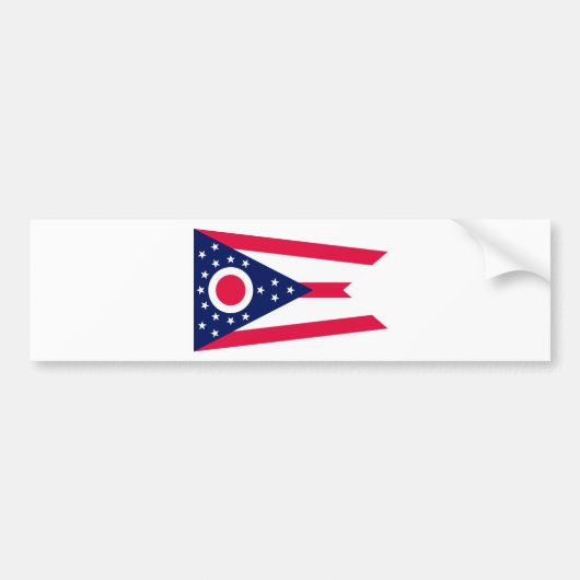 Autocollant De Voiture Drapeau de l'Ohio (Devant)
