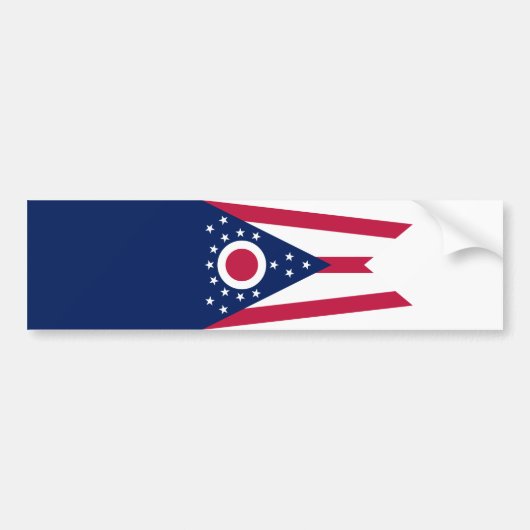 Autocollant De Voiture Drapeau de l'Ohio (Devant)