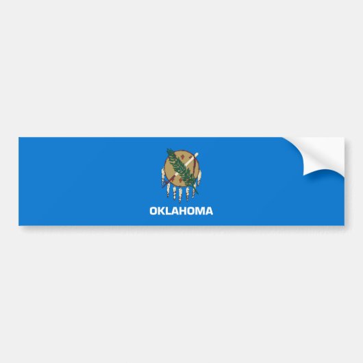 Autocollant De Voiture Drapeau de l'Oklahoma (Devant)
