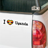 Autocollant De Voiture Drapeau de l'Ouganda (Sur camion)