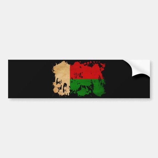 Autocollant De Voiture Drapeau de Madagascar (Devant)