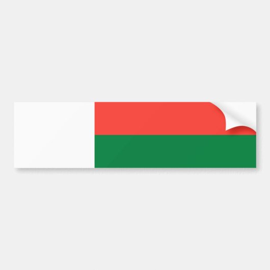 Autocollant De Voiture Drapeau de Madagascar (Devant)