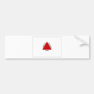 Autocollant De Voiture Drapeau de Minas Gerais du Brésil