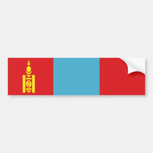 Autocollant De Voiture Drapeau de Mongolie (Devant)