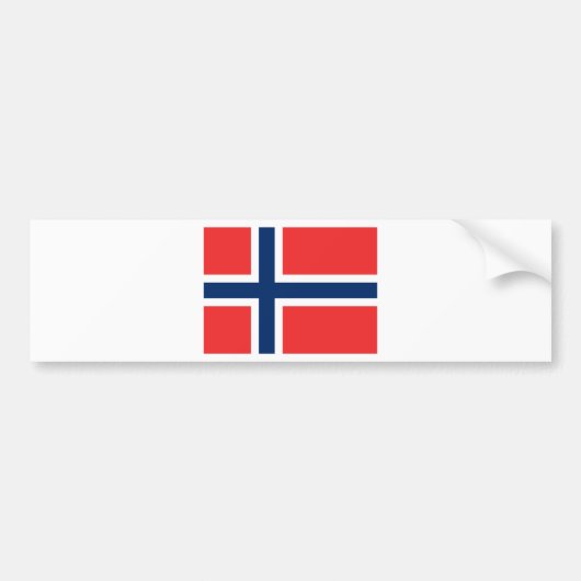 Autocollant De Voiture Drapeau de Norway (Devant)