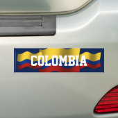 Autocollant De Voiture Drapeau de ondulation de la Colombie (En voiture)