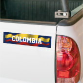 Autocollant De Voiture Drapeau de ondulation de la Colombie (Sur camion)