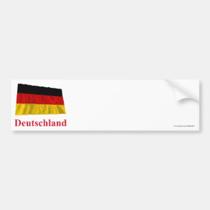 Autocollant De Voiture Drapeau de ondulation de l'Allemagne avec le nom