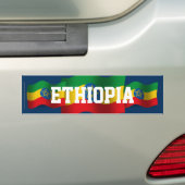 Autocollant De Voiture Drapeau de ondulation de l'Ethiopie (En voiture)