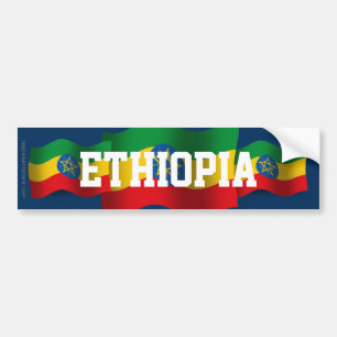 Autocollant De Voiture Drapeau de ondulation de l'Ethiopie