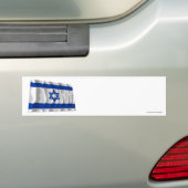 Autocollant De Voiture Drapeau de ondulation de l'Israël (En voiture)