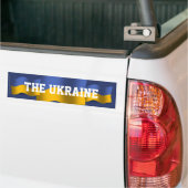 Autocollant De Voiture Drapeau de ondulation de l'Ukraine (Sur camion)
