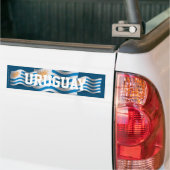 Autocollant De Voiture Drapeau de ondulation de l'Uruguay (Sur camion)