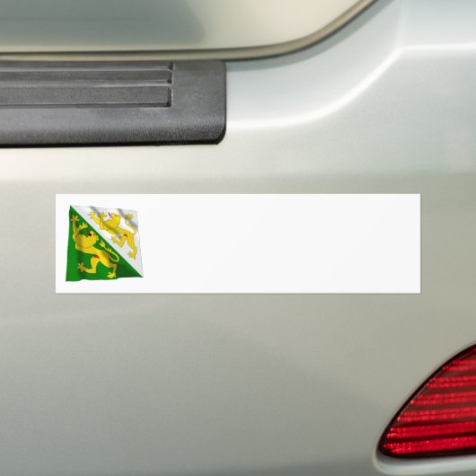 Autocollant De Voiture Drapeau de ondulation de Thurgau (En voiture)