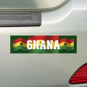 Autocollant De Voiture Drapeau de ondulation du Ghana (En voiture)