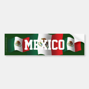 Autocollant De Voiture Drapeau de ondulation du Mexique