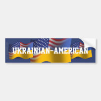 Drapeau de ondulation Ukrainien-Américain