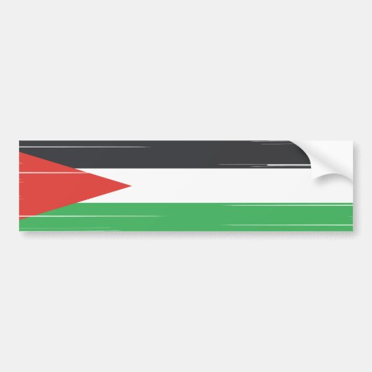 Autocollant De Voiture Drapeau de Palestine, Solidarité avec la Palestine (Devant)