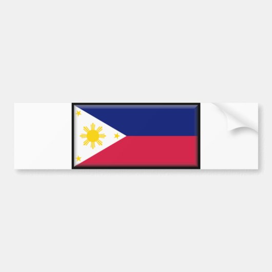 Autocollant De Voiture Drapeau de Philippines (Devant)