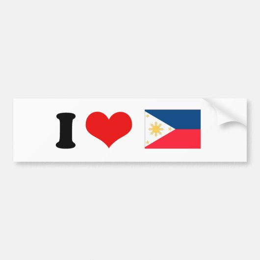 Autocollant De Voiture Drapeau de Philippines (Devant)