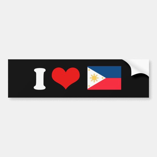 Autocollant De Voiture Drapeau de Philippines (Devant)