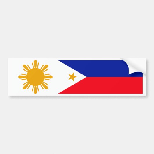 Autocollant De Voiture Drapeau de Philippines (Devant)