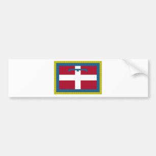 Autocollant De Voiture Drapeau de Piémont (Italie)