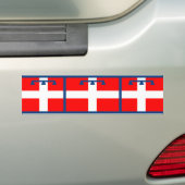 Autocollant De Voiture Drapeau de Piemonte, Italie (En voiture)