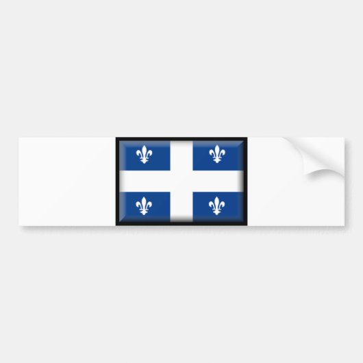 Autocollant De Voiture Drapeau de Québec (Devant)